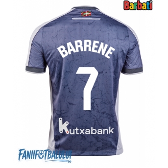 Real Sociedad Ander Barrenetxea #7 Tricou Fotbal Replică 2025-26 Barbati Deplasare